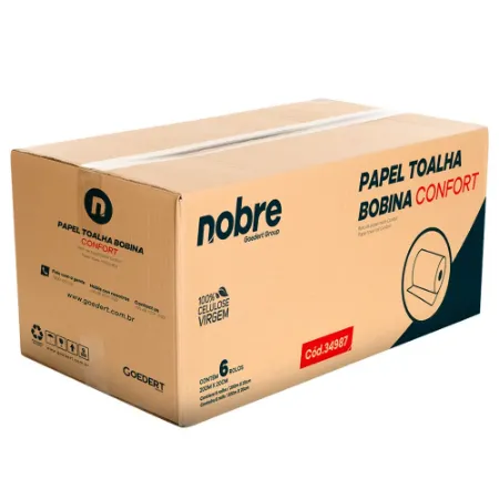 Imagem de PAPEL TOLHA BOBINA CONFORT 6 ROLOS 200MX20CM - 100% CELULOSE
