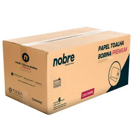 Imagem de PAPEL TOLHA BOBINA PREMIUM 6 ROLOS 200MX20CM - 100% CELULOSE