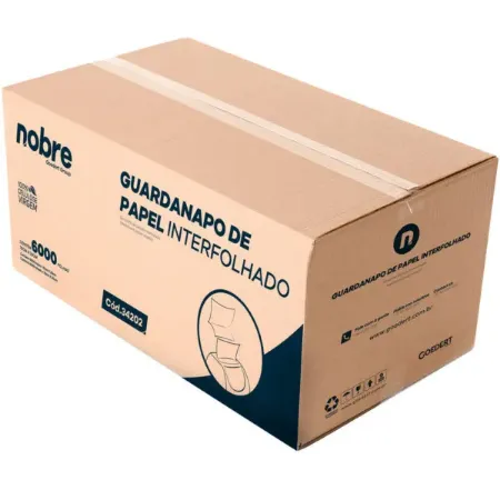 Imagem de GUARDANAPO INTERFOLHADO COM 6000 FOLHAS - 10 CM X 20 CM