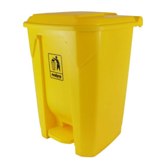 Imagem de LIXEIRA PLÁSTICA COM PEDAL 50 L AMARELA