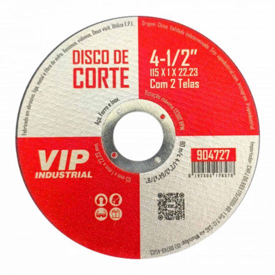 Imagem de DISCO DE CORTE 4-1/2" - 115mm x 1mm x 22,23mm