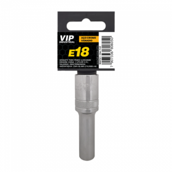 Imagem de SOQ TORX FÊMEA E18 - Enc. 1/2" x 80mm