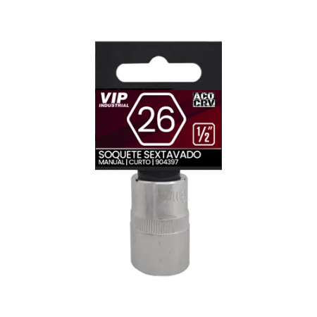 Imagem de SOQ SEXT MANUAL CURTO 26mm - Enc. 1/2" x 38mm