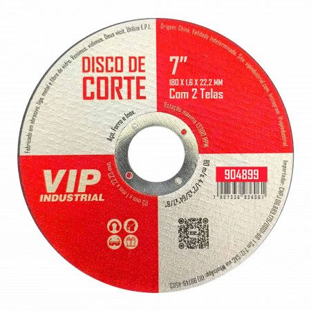 Imagem de DISCO DE CORTE 7" - 180mm x 1,6mm x 22,23mm