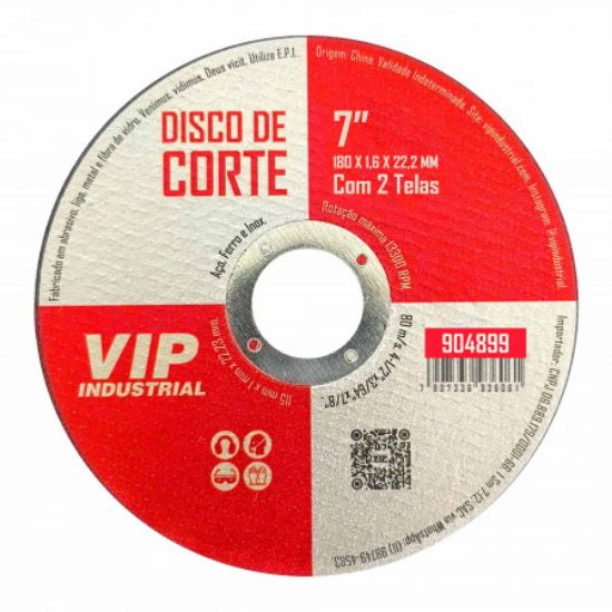 Imagem de DISCO DE CORTE 7" - 180mm x 1,6mm x 22,23mm