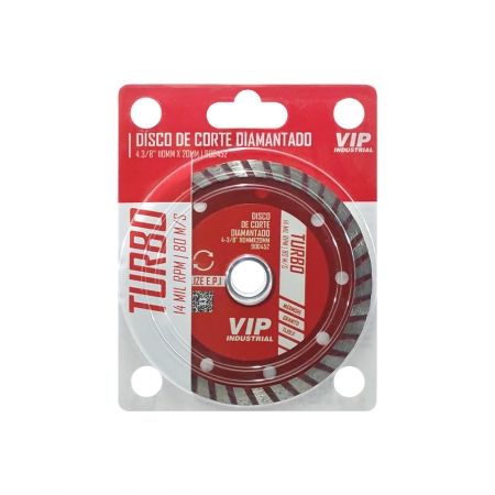 Imagem de DISCO DE CORTE DIAMANTADO TURBO 4-3/8"