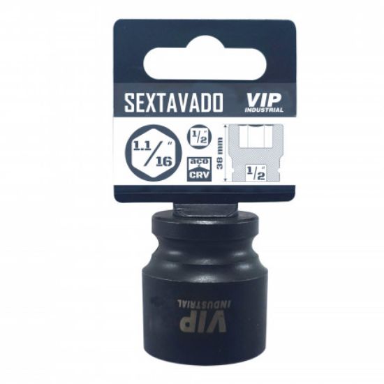 Imagem de SOQ SEXT IMPACTO CURTO - ENC. 1/2" X 1-1/16" - 38mm