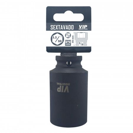 Imagem de SOQ SEXT IMPACTO CURTO - ENC. 1/2" X 1-1/16"" - 80mm