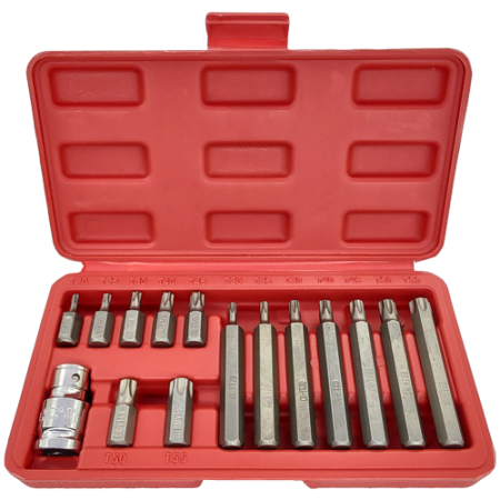 Imagem de JG DE BITS TORX T20 a T55 - Enc. 10mm [15 PÇS]