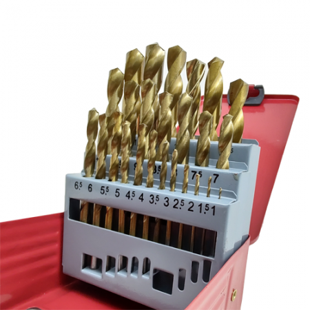 Imagem de JG DE BROCAS TITÂNIO 1mm a 13mm [25 PÇS]
