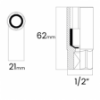 Imagem de SOQ SEXT PARA VELA 21mm - Enc. 1/2" x 62mm