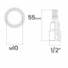 Imagem de SOQ MULTID MANUAL CURTO M10 - Enc. 1/2" x 55mm