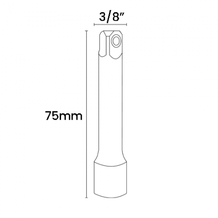 Imagem de EXTENSÃO MANUAL - Enc. 3/8" x 75mm