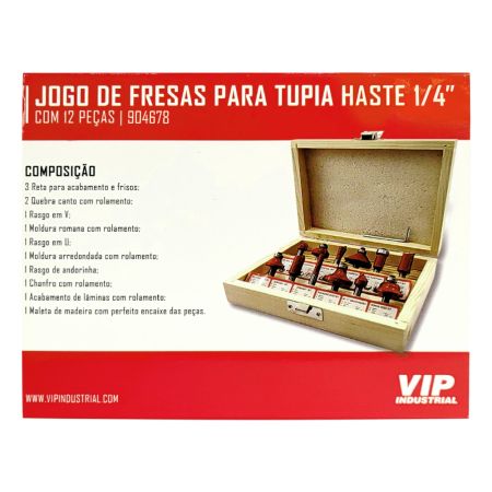Imagem de JG DE FRESAS PARA TUPIA 6mm [12 PÇS]