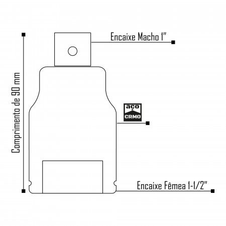 Imagem de REDUÇÃO DE IMPACTO - F 1-1/2" PARA M 1"