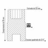 Imagem de SOQ EST MANUAL CURTO 55mm - Enc. 3/4" x 78mm