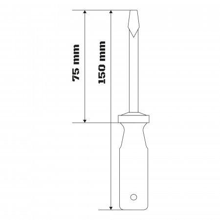 Imagem de CHAVE FENDA 1/8" X 3"