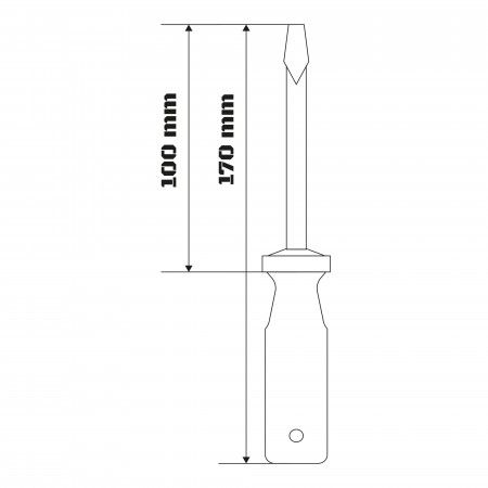 Imagem de CHAVE FENDA 1/8" X 4"