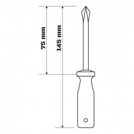 Imagem de CHAVE PHILLIPS 1/8" X 3" - PH0