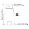 Imagem de ADAPTADOR MANUAL 3/8"F X 1/2"M