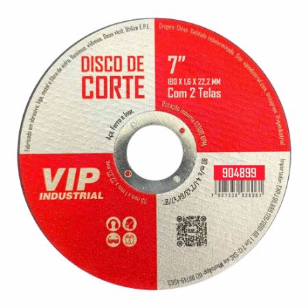Imagem de DISCO DE CORTE 7" - 180mm x 1,6mm x 22,23mm