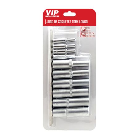 Imagem de JG SOQ TORX FÊMEA E4 a E20 - Enc. 1/4" e 1/2" [10 PÇS]