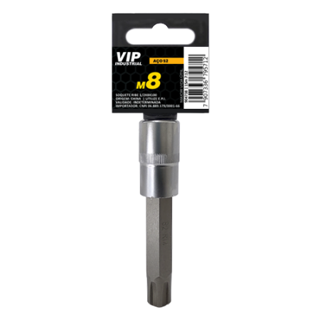 Imagem de SOQ RIBE MANUAL LONGO M8 - Enc. 1/2" x 100mm