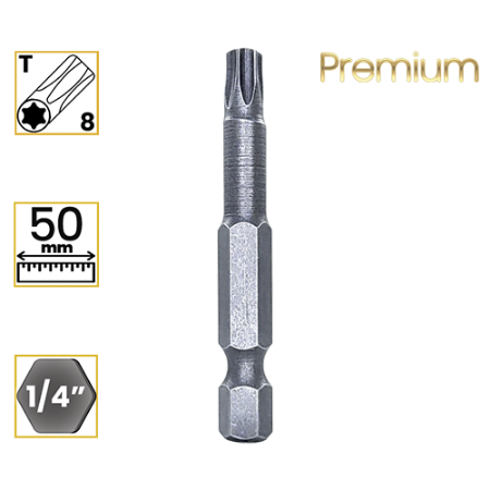 Imagem de PONTA TORX PREMIUM T8 - Enc. 1/4" x 50mm