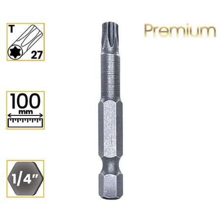 Imagem de PONTA TORX PREMIUM T27 - Enc. 1/4" x 100mm