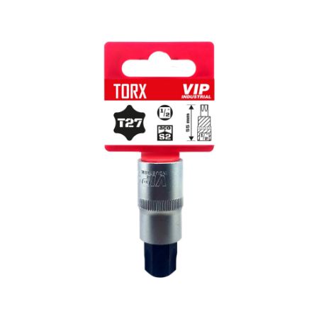Imagem de SOQ TORX MANUAL CURTO T27 - Enc. 1/2" x 55mm