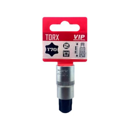 Imagem de SOQ TORX MANUAL CURTO T70 - Enc. 1/2" x 55mm