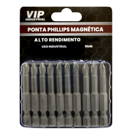 Imagem de PONTA PHILLIPS PH2 - Enc. 1/4" x 50mm [C/10]