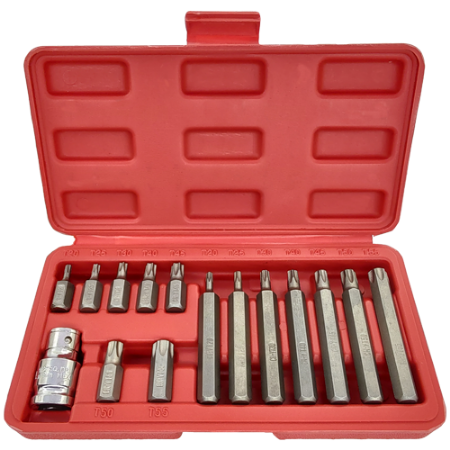 Imagem de JG DE BITS TORX T20 a T55 - Enc. 10mm [15 PÇS]