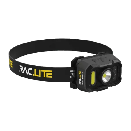 Imagem de Lanterna de cabeça e capacete LED com sensor de acionamento.Lanterna recarregável com 500 lumens de potência