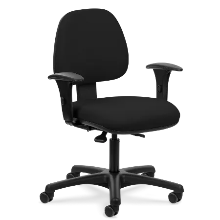 Imagem de Cadeira Plus Onix Black c/rodas